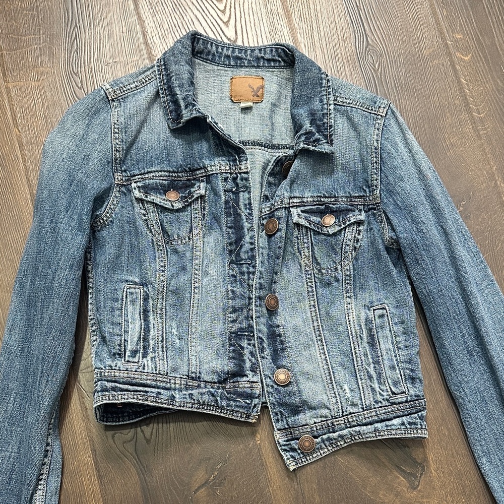 American Eagle Outfitters Blue Denim Jacket
